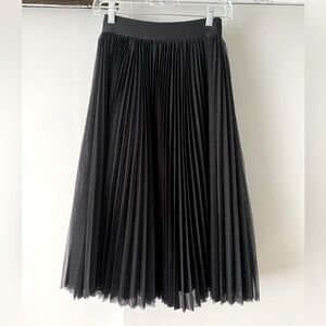 NWOT Tulle pleated midi Aline skirt